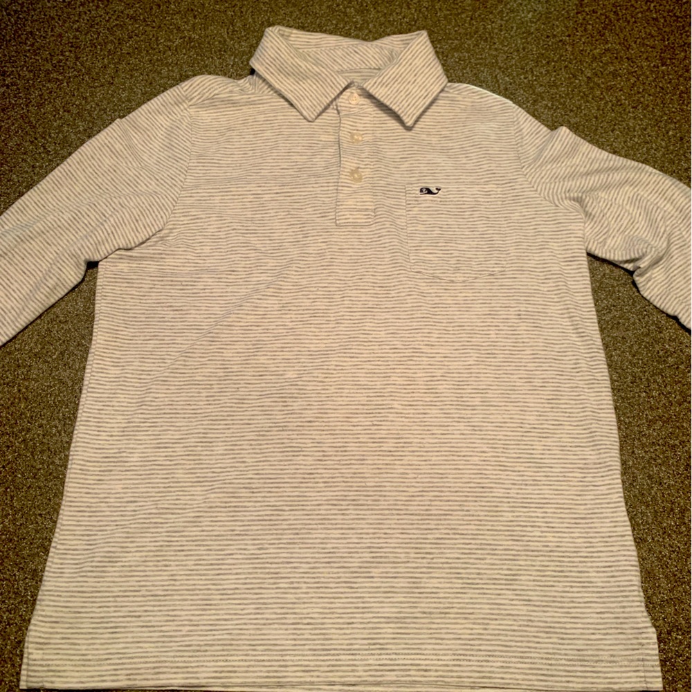 Vineyard Vines Long Sleeve Polo Shirt. Size Small (8-10)